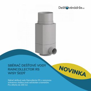 💧 Sběrač dešťové vody Wisy Raincollector RS šedý Hledáte spolehlivý způsob, jak efektivně zachytit dešťovou vodu přímo z...