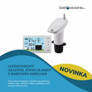 💧 Ultrazvukový ukazatel stavu hladiny v nádrži s barevným displejem Chcete mít dokonalý přehled o stavu vody ve své...